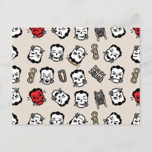 Suicide Squad   Slipknot Emoji Pattern Postkarte