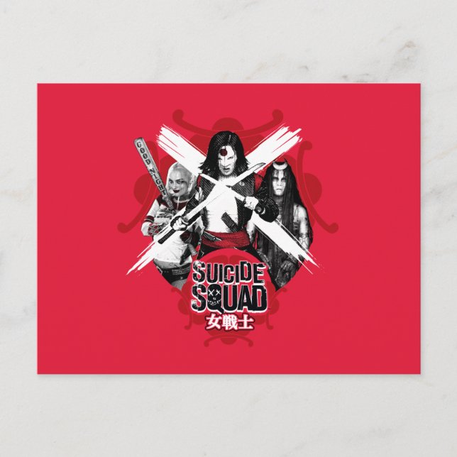 Suicide Squad | Squad Girls "Female Warrior" Postkarte (Vorderseite)