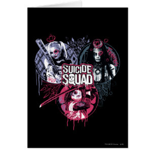 Suicide Squad   Squad Girls Graffiti Abzeichen