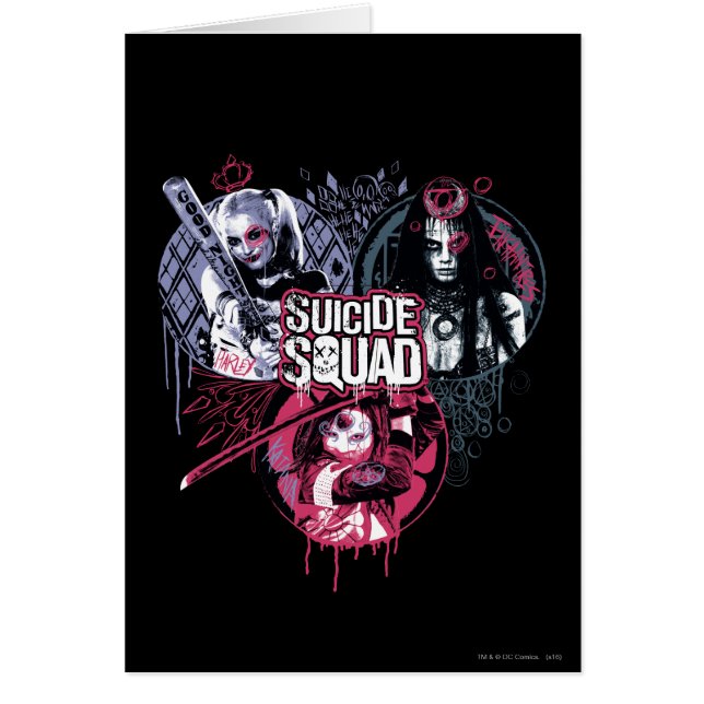 Suicide Squad | Squad Girls Graffiti Abzeichen (Vorne)