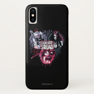 Suicide Squad   Squad Girls Graffiti Abzeichen iPhone X Hülle