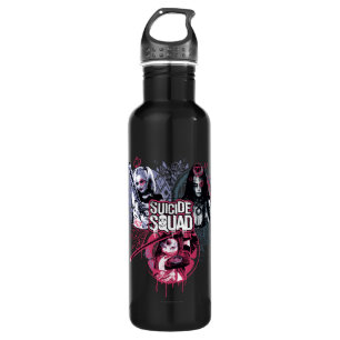 Suicide Squad   Squad Girls Graffiti Abzeichen Trinkflasche