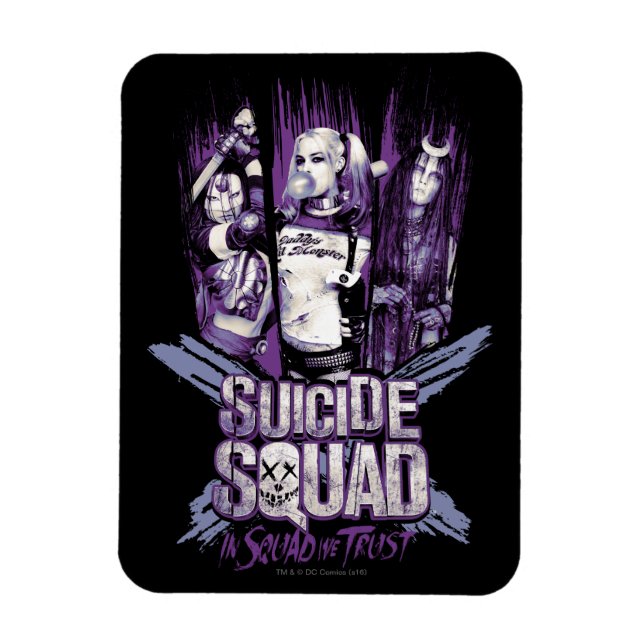 Suicide Squad | Squad Girls "In Squad We Trust" Magnet (Vertikal)