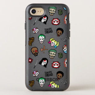 Suicide Squad   Suicide Squad Emoji Pattern OtterBox Symmetry iPhone 8/7 Hülle