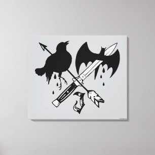 Suicide Squad   Symbol für Joker Leinwanddruck