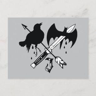 Suicide Squad   Symbol für Joker Postkarte
