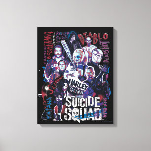 Suicide Squad   Task Force X Typografy Foto Leinwanddruck