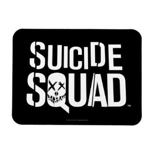 Suicide Squad   Weißes Logo Magnet
