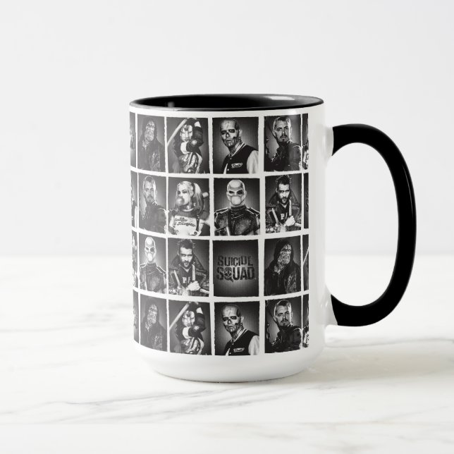 Suicide Squad | Yearbook Pattern Tasse (Rechts)