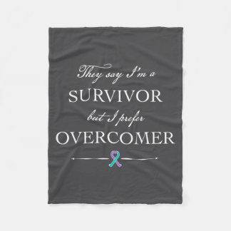 Suicide Survivor - I Prefer Overcomer  Fleecedecke