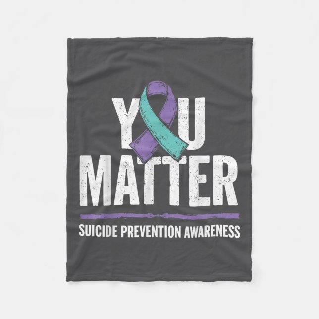 Suicides Prevention Shirts Suicide Awareness  Fleecedecke (Vorderseite)