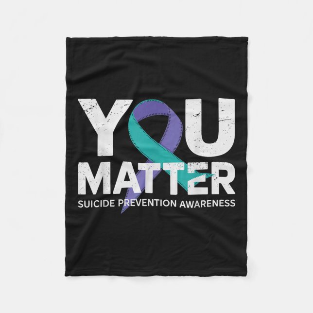Suicides Prevention Shirts Suicide Awareness  Fleecedecke (Vorderseite)