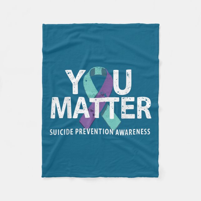 Suicides Prevention Shirts Suicide Awareness  Fleecedecke (Vorderseite)