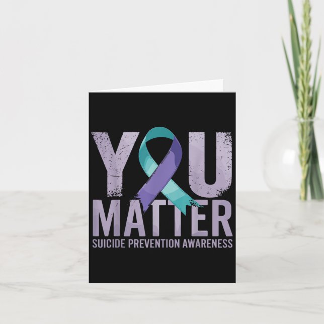 Suicides Prevention Shirts Suicide Awareness  Karte (Vorderseite)