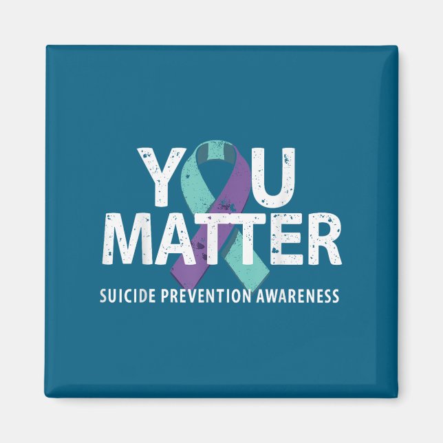 Suicides Prevention Shirts Suicide Awareness  Magnet (Vorne)