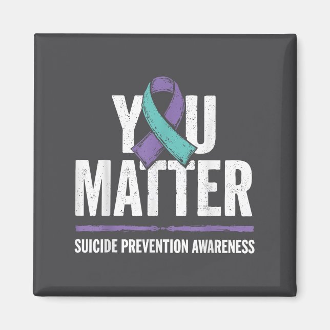 Suicides Prevention Shirts Suicide Awareness  Magnet (Vorne)
