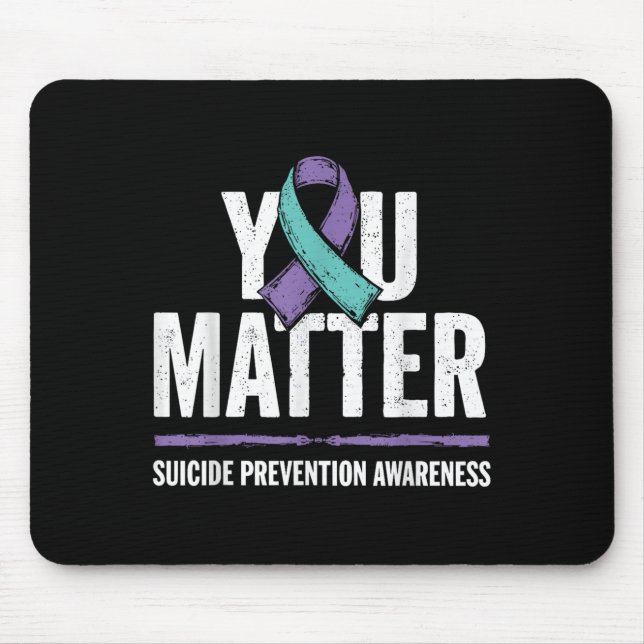 Suicides Prevention Shirts Suicide Awareness  Mousepad (Vorne)