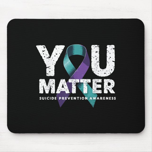 Suicides Prevention Shirts Suicide Awareness  Mousepad (Vorne)
