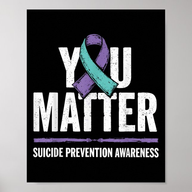 Suicides Prevention Shirts Suicide Awareness  Poster (Vorne)
