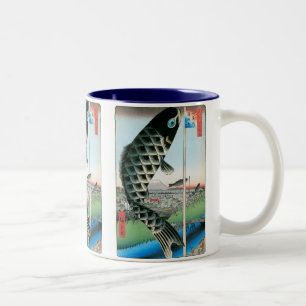 Suido-Brücke und Surugadai Zweifarbige Tasse