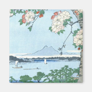 Suijin-Schrein Massaki Hiroshige Japanische Kunst Magnet