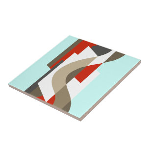 SUISSE: Kunst-Deko Moderne: Sechziger-Büro, Fliese