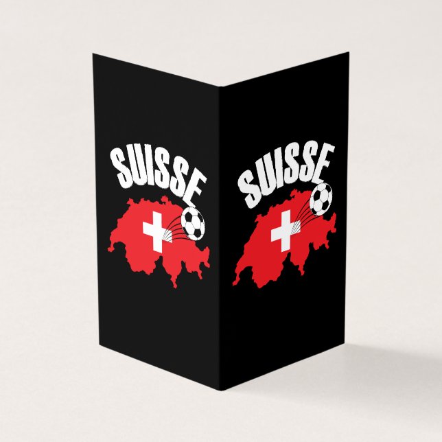 Suisse Switzerland Karte Fußball (Vorderseite)