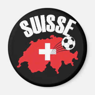 Suisse Switzerland Karte Fußball Magnet