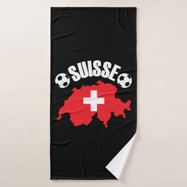 Suisse Switzerland Soccer Badehandtuch (Badehandtuch)