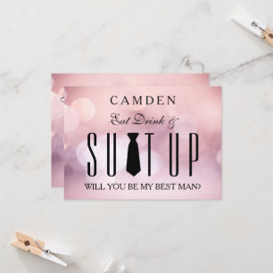 Suitup Werden Sie mein Bestman Einladung