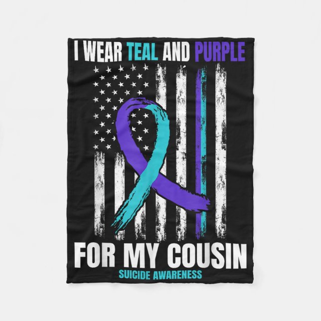 Suizid Awareness Prevention Products Cousin Ameri Fleecedecke (Vorderseite)