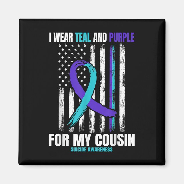 Suizid Awareness Prevention Products Cousin Ameri Magnet (Vorne)