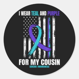 Suizid Awareness Prevention Products Cousin Ameri Runder Aufkleber