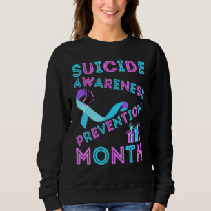 Suizid Awareness Prevention Rainbow Heart Mama Vat Sweatshirt