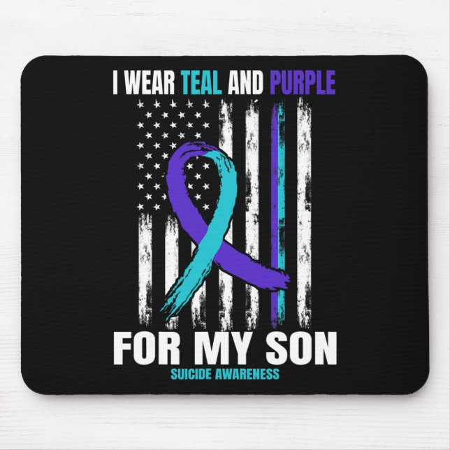 Suizid Awareness Prevention Son Women Men America Mousepad (Vorne)
