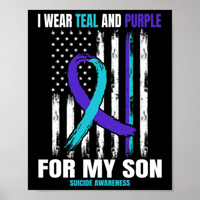 Suizid Awareness Prevention Son Women Men America Poster (Vorne)