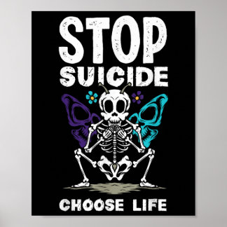 Suizid beenden Wählen Sie Leben Selbstmord Bewusst Poster