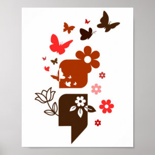 Suizid Bewusstseinsverhütung Semicolon Psychische  Poster