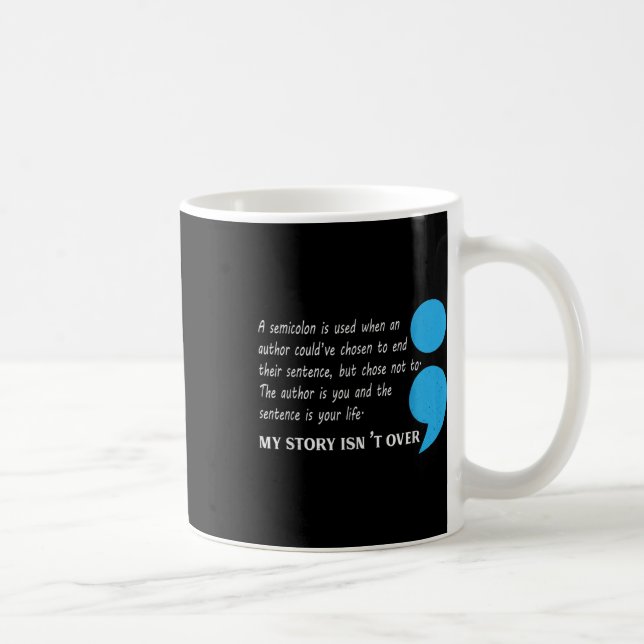 Suizid Depression Bewusstsein Kaffeetasse (Rechts)