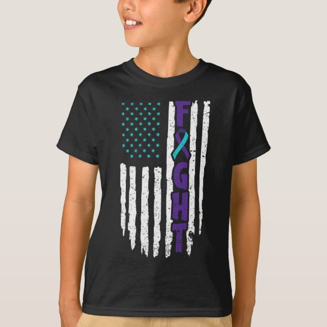 Suizid Depression Design for a Prevention Awarene T-Shirt (Vorderseite)
