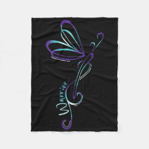 Suizid Depression Dragonfly Prävention Bewusstsein Fleecedecke