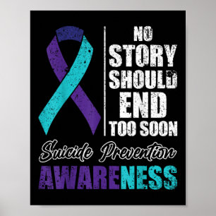 Suizid Depression Keine Story sollte die Präventio Poster