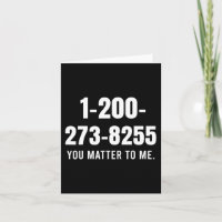Suizid-Hotline-Nummer - Sie sind mir wichtig