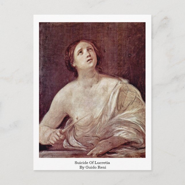 Suizid von Lucretia durch Guido Reni Postkarte (Vorderseite)