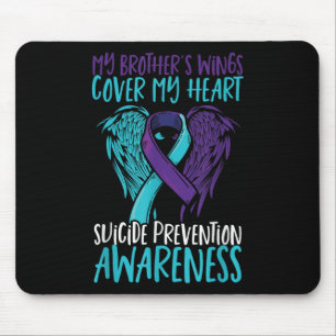 Suizidbewusstsein Flügel & Amp; Ribbon Suicide Mousepad