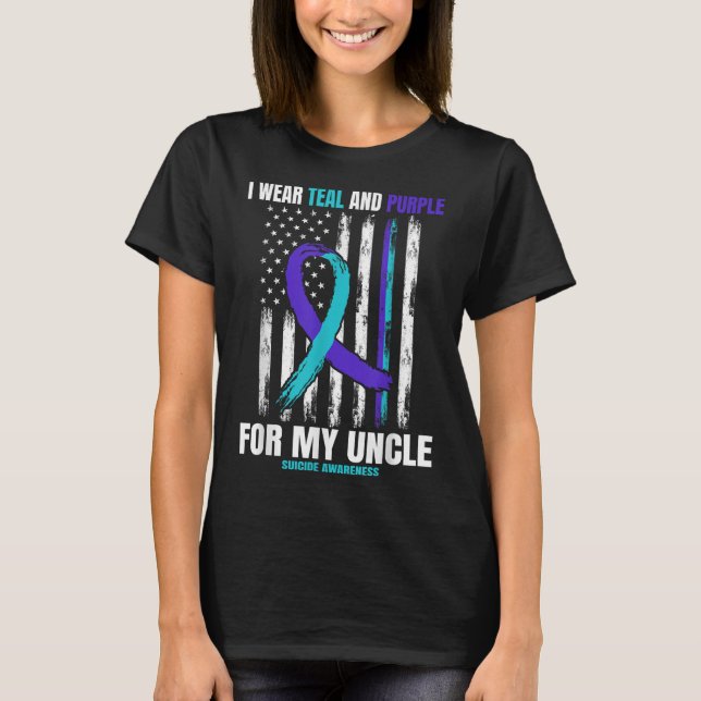 Suizidbewusstsein Frauen Männer Onkel Ameri T-Shirt (Vorderseite)