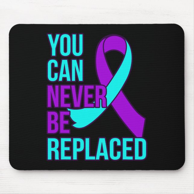 Suizidbewusstsein kann niemals ersetzt werden mousepad (Vorne)