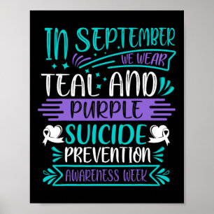 Suizidbewusstsein September Wir tragen Tee Poster