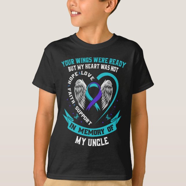 Suizidbewusstsein Shirt Onkel Niece Nephew Prevent (Vorderseite)