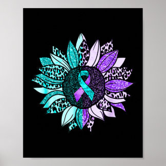 Suizidbewusstsein Shirt Sonnenblume Suizid Prevent Poster